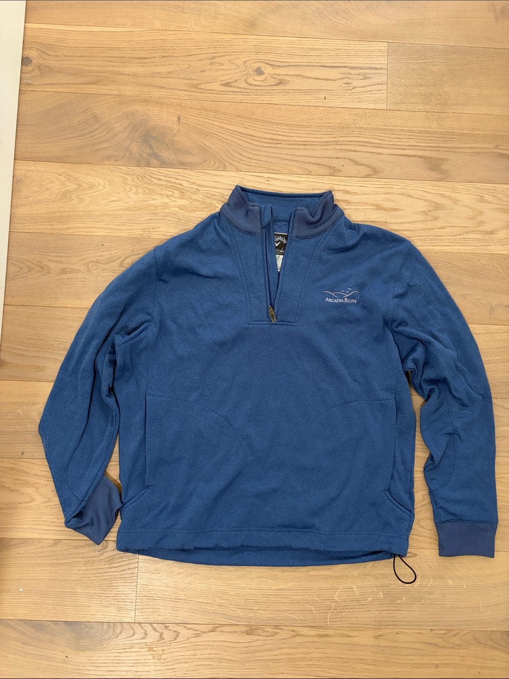 Callaway Blue Quarter-Zip Fleece Pullover - Men's Jacket